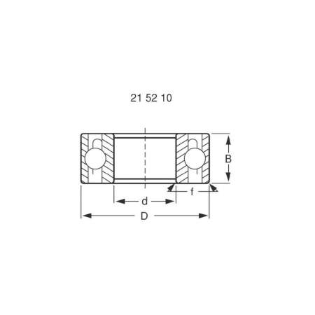 Подшипник Reely MR105 ZZ, размер: 5х10х4мм