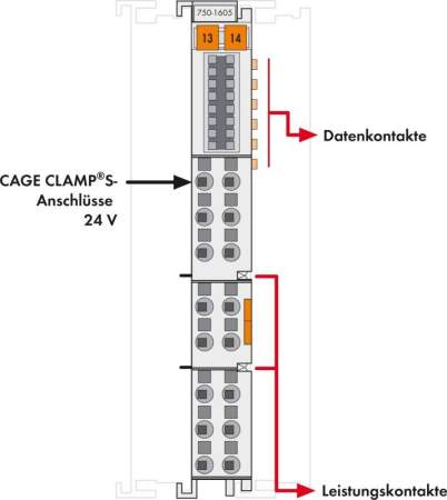 Модуль питания ПЛК WAGO 750-1605 