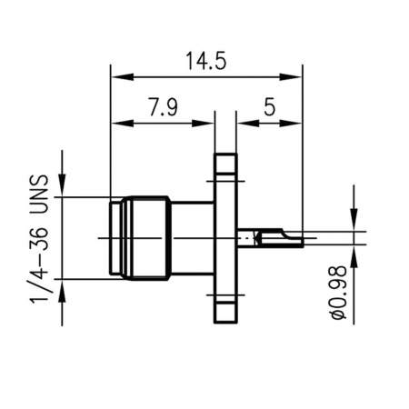 J01151A0811, Telegärtner - SMA-разъем, 50 Ом : 1 шт.