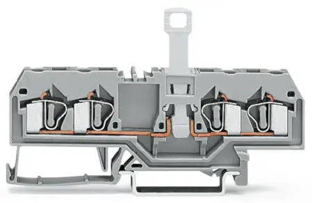 N клемма с разделителем WAGO 281-659, 4 pin, 0.08мм² - 4мм², 400В, 10А, конф: L, (50 шт)