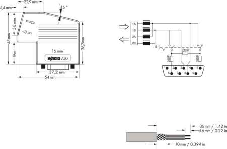 Разъем ПЛК WAGO 750-960 