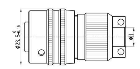 Разъем Weillen WLES25-9501-0235 (Аналог Amphenol MIL-DTL-26482 PT series)