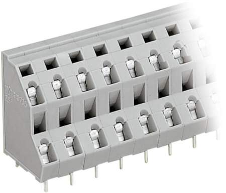 Двухуровневая клемма WAGO 736-502, 4 pin, 0.08мм² - 2.50мм², 630В, 21А, CS: 7.50мм, (1 шт)