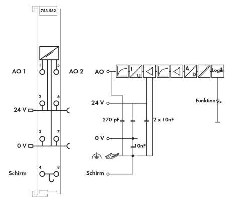 Выходная плата ПЛК WAGO 753-552 