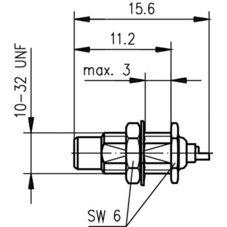 J01170A0011, Telegärtner - SMC-разъем, 50 Ом : 1 шт.