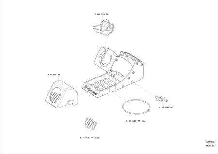 Держатель для паяльника Weller T0051515299N WDH 30 FE