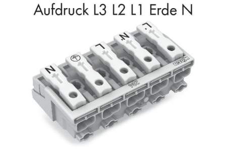 Разъем питания сети WAGO 294-5015, 5 pin, 0.5мм² - 1.5мм², 24А, (250 шт)