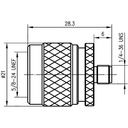J01027B0018, Telegärtner - N-разъем - SMA-разъем : 1 шт.