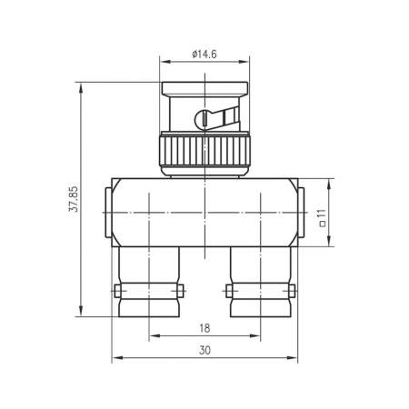 J01004A0009, Telegärtner - BNC-разъем - BNC-разъем : 1 шт.
