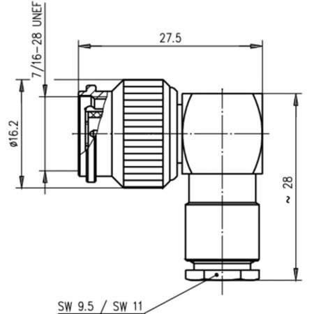 J01010A0011, Telegärtner - TNC-разъем, 50 Ом : 1 шт.