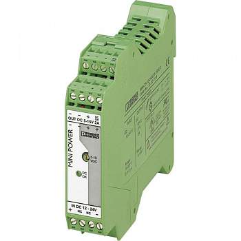 Блок питания с креплением на DIN рейку Phoenix Contact 2320018 MINI-PS-12-24DC/5-15DC/2