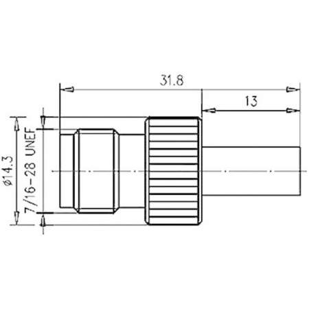 J01011A2265, Telegärtner - TNC-разъем, 50 Ом : 1 шт.