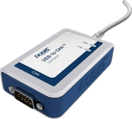 Активный USB интерфейс Ixxat 1.01.0281.11001 USB-to-CAN V2 compact, гальванически неизолирована, D-SUB 9