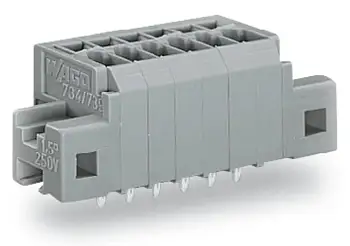 Быстроразъемная клемма WAGO 739-303/001-000, 3 pin, 0.08мм² - 1.50мм², 160В, CS: 3.50мм, (180 шт)