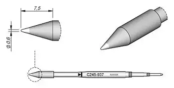 Паяльное жало JBC Tools C245937 