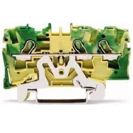 PG клемма WAGO 2004-1307, 3 pin, 0.50мм² - 6мм², 32А, конф: Terre, (1 шт)