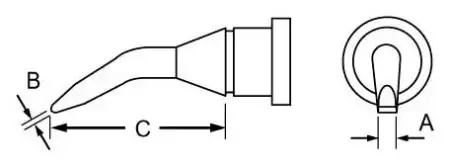 Паяльное жало Weller T0054442899 LT 4X