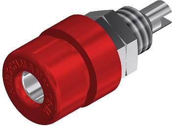 930166101, SKS-HIRSCHMANN BIL 30 - Лабораторное гнездо, Ø-контакта: 4 мм, красный : 1 шт.