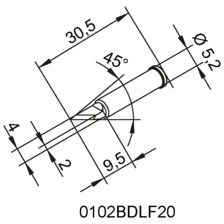 Паяльное жало Ersa 0102SDLF06 