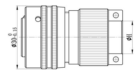 Разъем Weillen WLES25-9501-0373 (Аналог Amphenol MIL-DTL-26482 PT series)