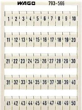 Этикетка WAGO 793-5573, Оттиск: 91 - 100, (1 шт)