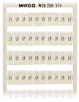 Этикетка WAGO 209-574, Оттиск: L1, (5 шт)