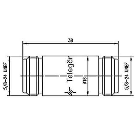 J01024A0004, Telegärtner - N-разъем - N-разъем : 1 шт.