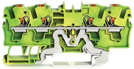 PG клемма WAGO 2204-1407, 4 pin, 0.50мм² - 6мм², 32А, (50 шт)