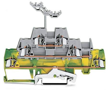 Трехуровневая клемма WAGO 280-557, 6 pin, 0.08мм² - 2.50мм², 500В, 20А, (40 шт)