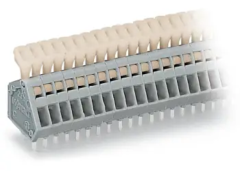 Быстроразъемная клемма WAGO 233-203, 3 pin, 0.08мм² - 0.50мм², 160В, CS: 2.50мм, (500 шт)