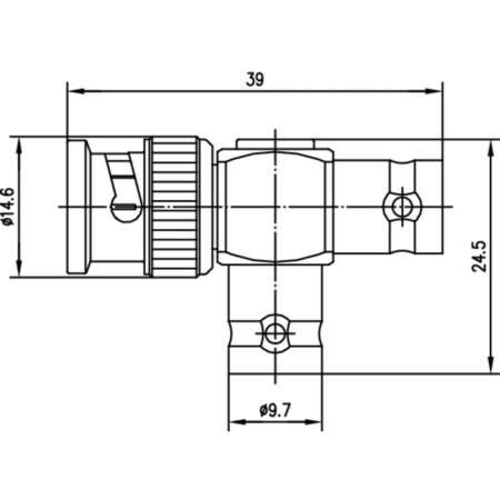 J01005A0004, Telegärtner - BNC-разъем - BNC-разъем : 1 шт.