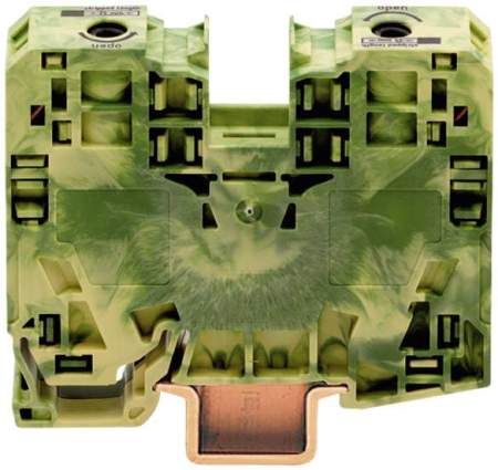 PG клемма WAGO 285-137, 2 pin, 6мм² - 35мм², 125А, конф: Terre, (1 шт)