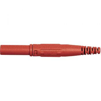 66.9196-22, Stäubli XL-410 - Лабораторный штекер, Ø-контакта: 4 мм, красный : 1 шт.