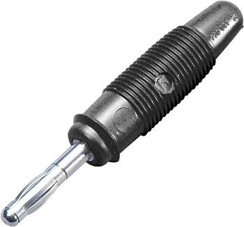 972518100, SKS-HIRSCHMANN LAS 30 - Штекер с ламелями, Ø-контакта: 4 мм, черный : 1 шт.