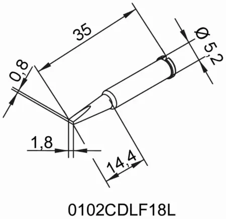 Паяльное жало Ersa 0102CDLF18L 