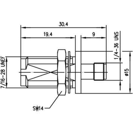 J01019A0028, Telegärtner - Коаксиальный TNC-разъем - SMA-разъем : 1 шт.