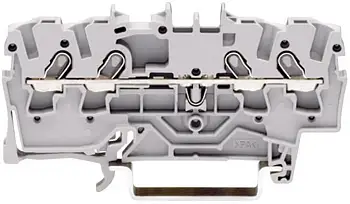 PG клемма WAGO 2000-1407, 4 pin, 0.14мм² - 1.50мм², 13.5А, конф: Terre, (1 шт)