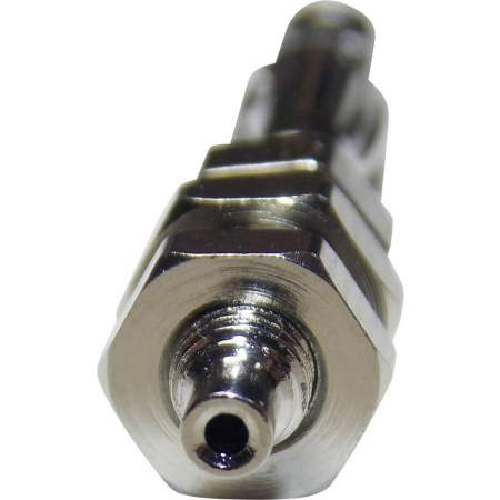 Банановый штекер TRU Components TC-R8-B2H, Ø-контакта: 4 мм, серебристый, неизолированный