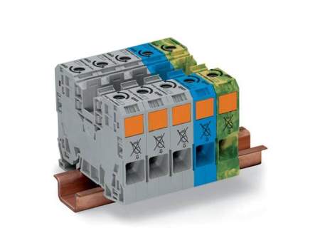 Трехфазная клемма переменного тока WAGO 285-139, 10 pin, 6мм² - 35мм², 125А, (1 шт)