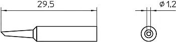 Паяльное жало Weller T0054485599 XNT 4