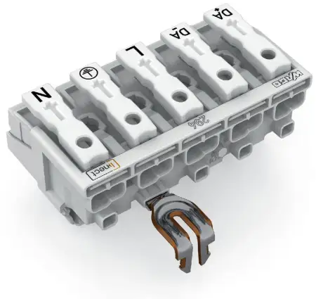 Разъем питания сети WAGO 294-8225, 5 pin, 0.5мм² - 2.5мм², 24А, (250 шт)