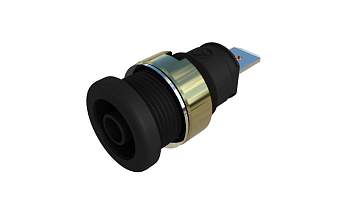 Безопасное гнездо SKS Hirschmann 935980852, SEB 2620 F6,3 Ni, Ø 4мм, 1000В, 32А, черный, (1 шт)