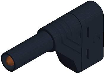 934098100, SKS-HIRSCHMANN LAS S W - Штекер с ламелями, Ø-контакта: 4 мм, черный : 1 шт.