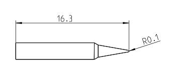 Паяльное жало Weller T0050101599 RTP 002 C MS