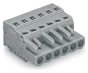 Розетка для подключения кабеля WAGO 231-107/102-000, 7 pin, 0.08мм² - 2.5мм², 320В, 15А, CS: 5мм, (50 шт)