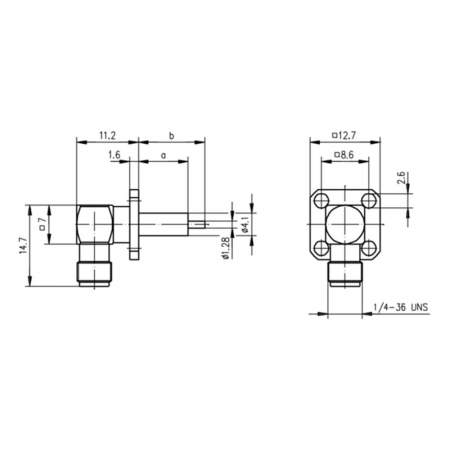 J01151A1141, Telegärtner - SMA-разъем, 50 Ом : 1 шт.