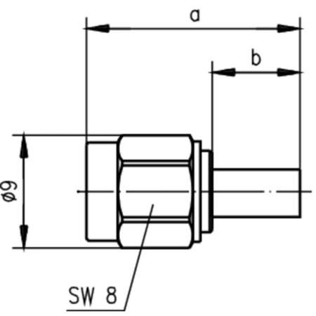 J01150A0028, Telegärtner - SMA-разъем, 50 Ом : 1 шт.