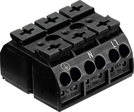 Клемма WAGO 862-1503, 3 pin, 0.50мм² - 4мм², 500В, 32А, (1 шт)