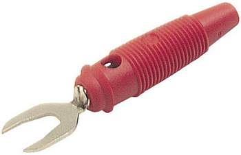 930584101, SKS-HIRSCHMANN KB 2 - Лабораторный штекер, Ø-контакта: 4 мм, красный : 1 шт.