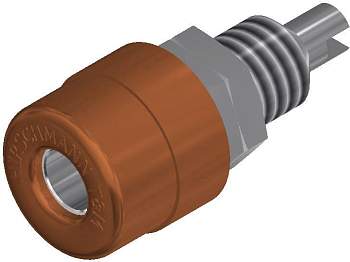 930176105, SKS-HIRSCHMANN BIL 20 - Лабораторное гнездо, Ø-контакта: 4 мм, коричневый : 1 шт.